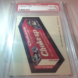 Rare Early Year 1974 PSA Graded EX/MT 6 Topps Wacky Pack Trading Card-$750 Value
